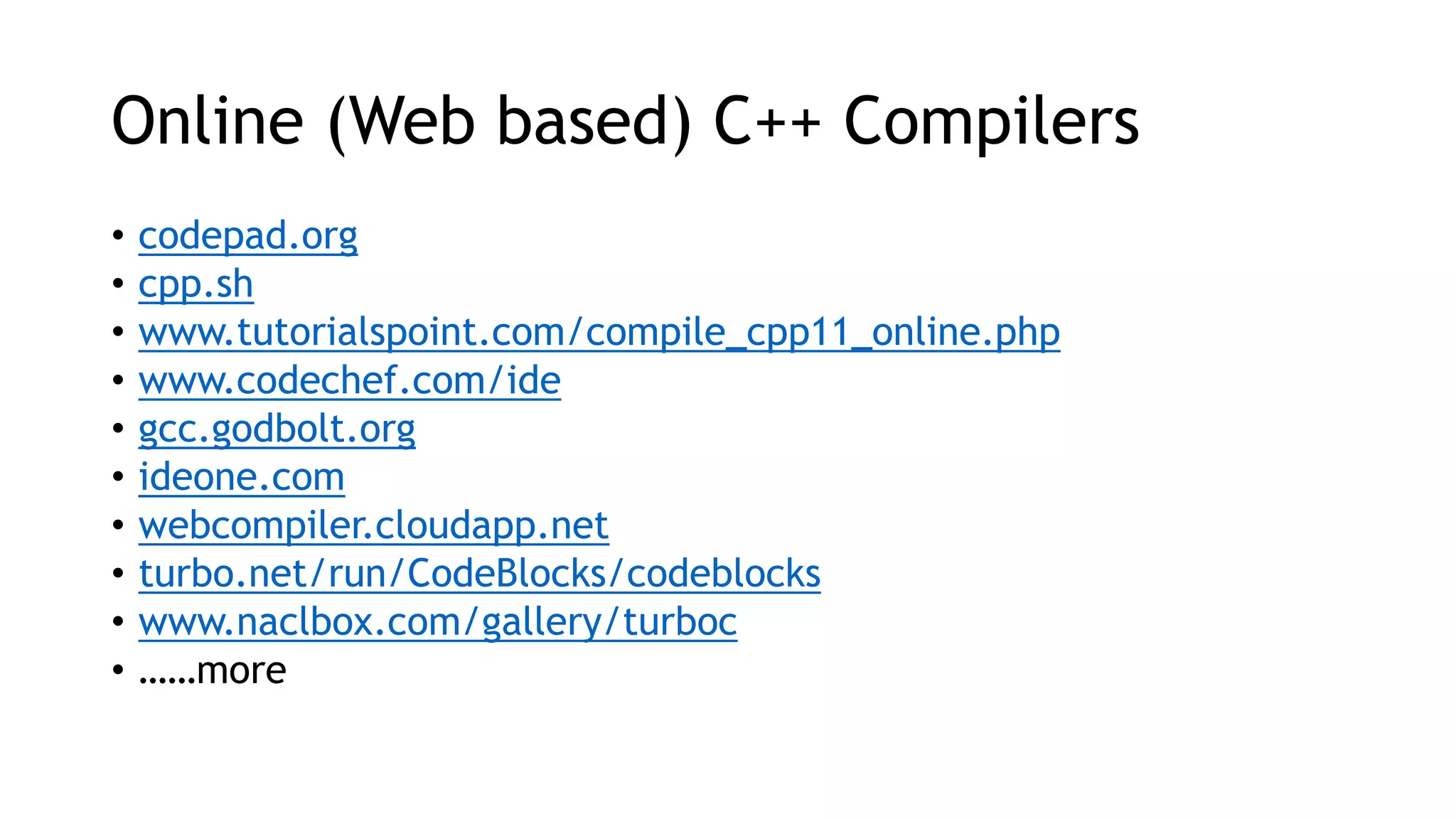 C++Programming Language Tips Tricks Understandings | PPT