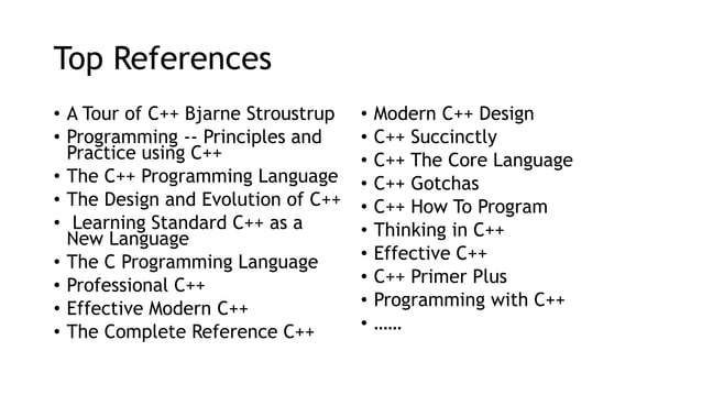 C++Programming Language Tips Tricks Understandings | PPT