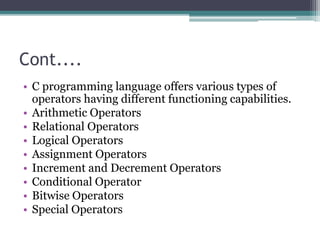 C programming language tutorial | PPTX | Programming Languages | Computing