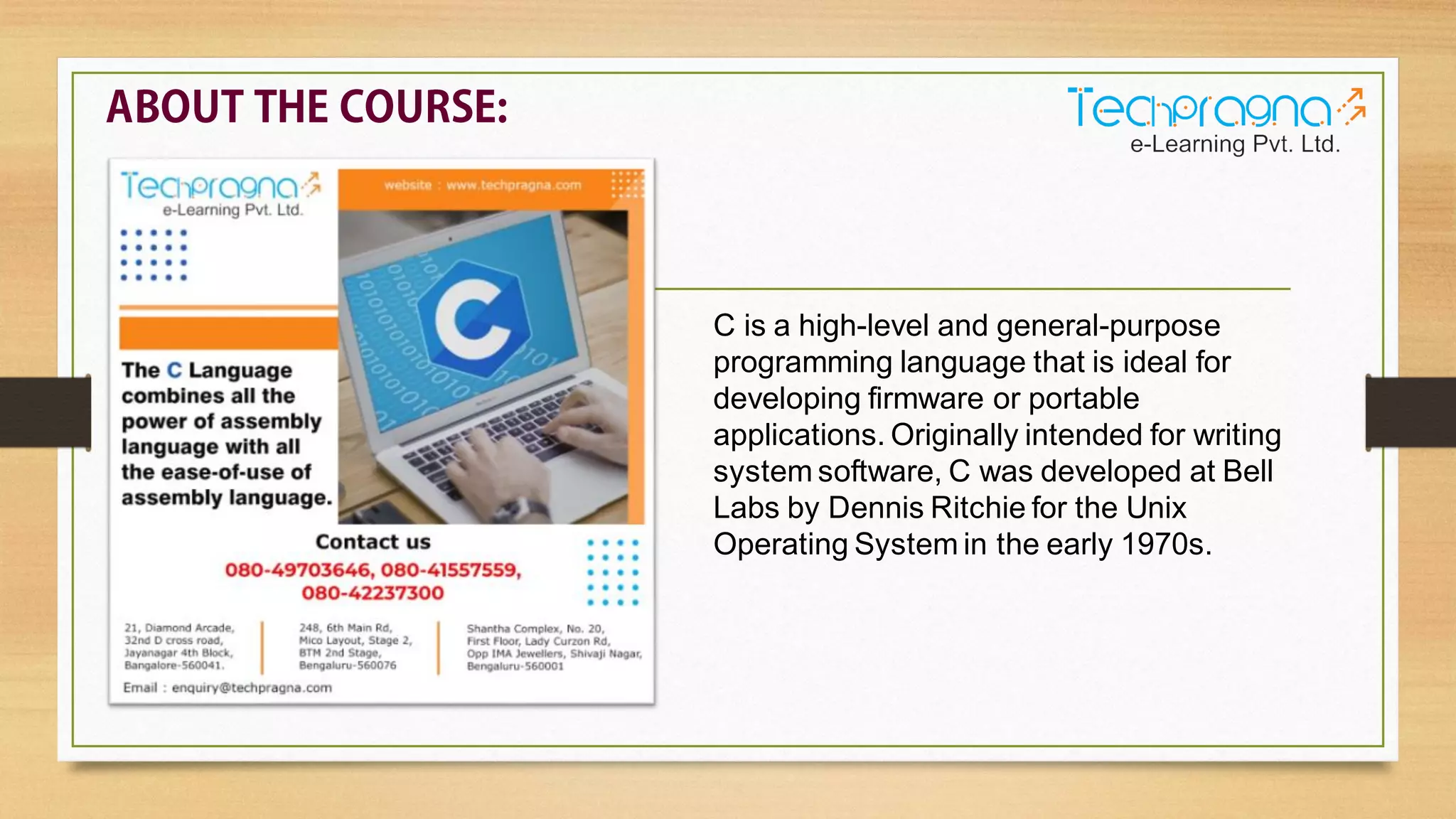 C programming presentation | PPT