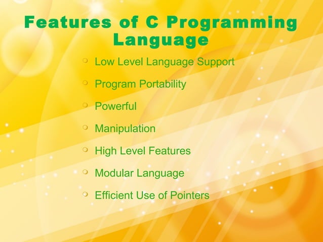 C programming presentation for university | PPT