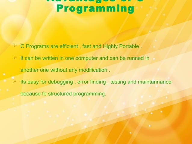 C programming presentation for university | PPT