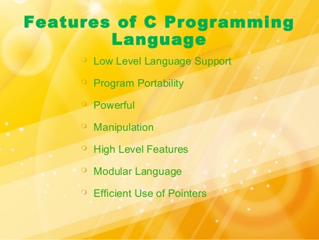 C programming presentation for university