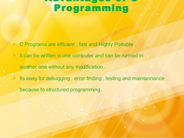 C programming presentation for university