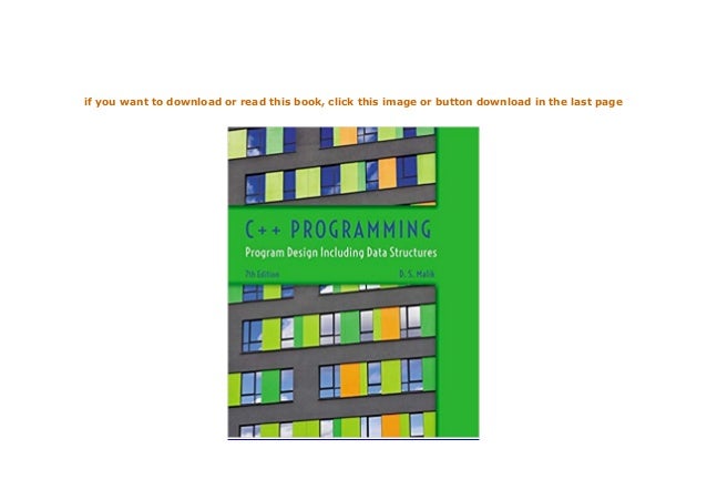 (PDF Download) C++ Programming: Program Design Including Data Structures PDF - video Dailymotion programming program design including data structures free download