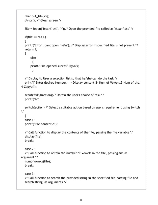 C Programming Project