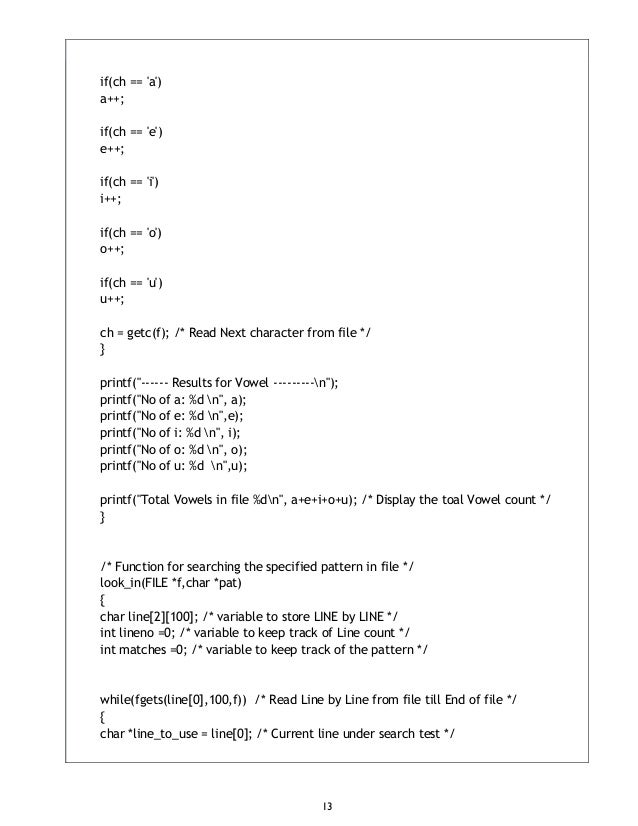 C Programming Project