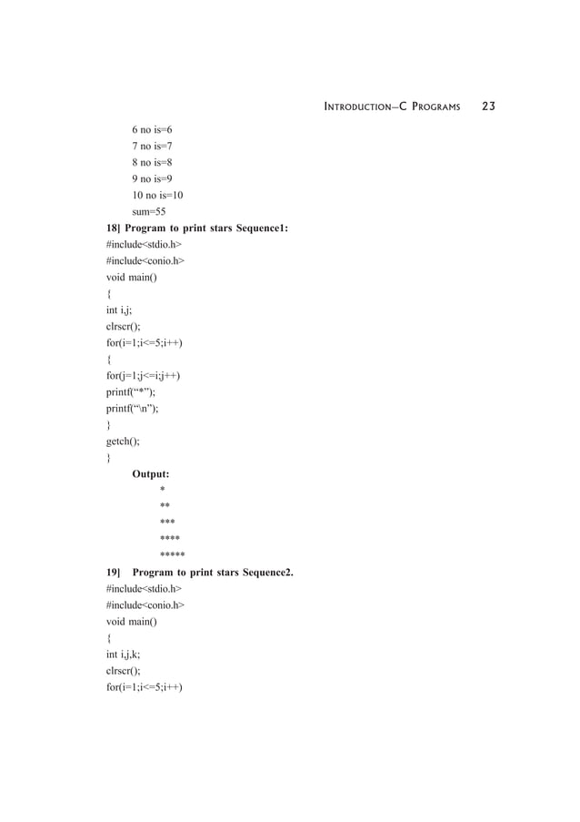 C programing for BCA Sem 1. JJ College | PDF