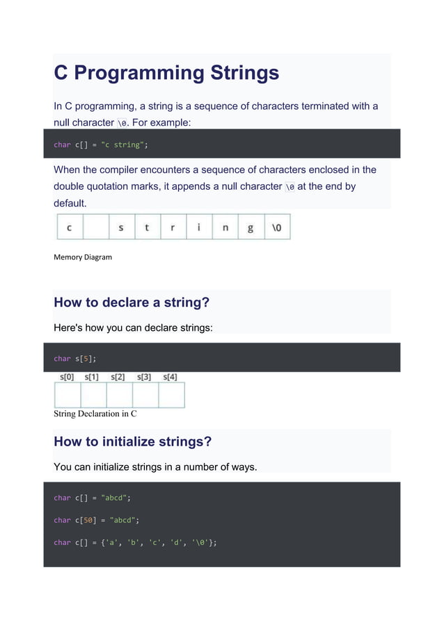 C Programming Strings.docx