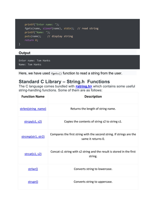C Programming Strings.docx