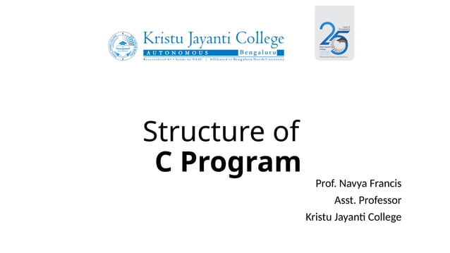 C Programming: Basic Structure of C Program | PPTX
