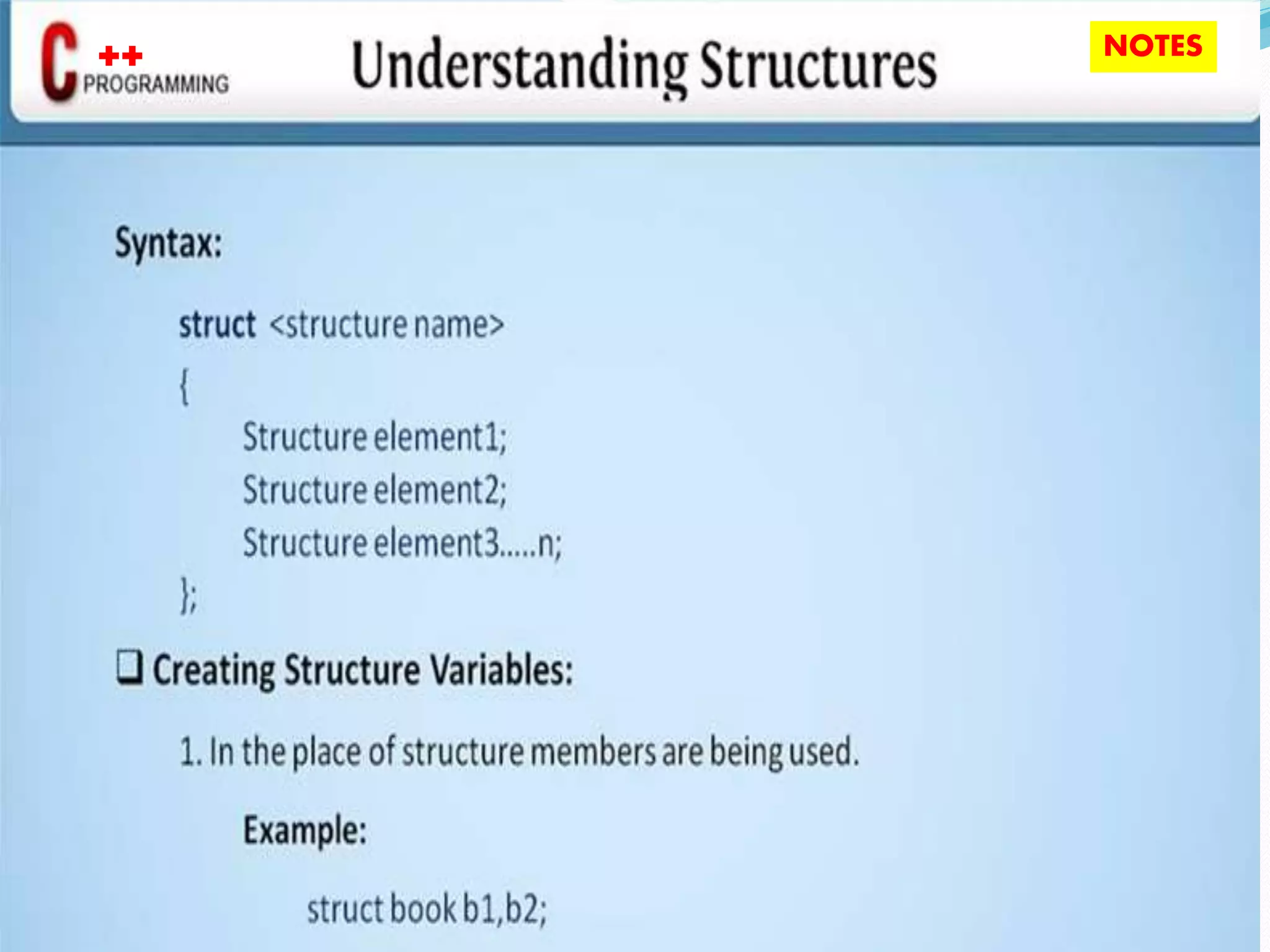 C++ programming structure & union | PPT