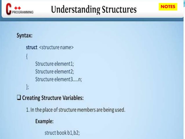 C++ programming structure & union | PPT