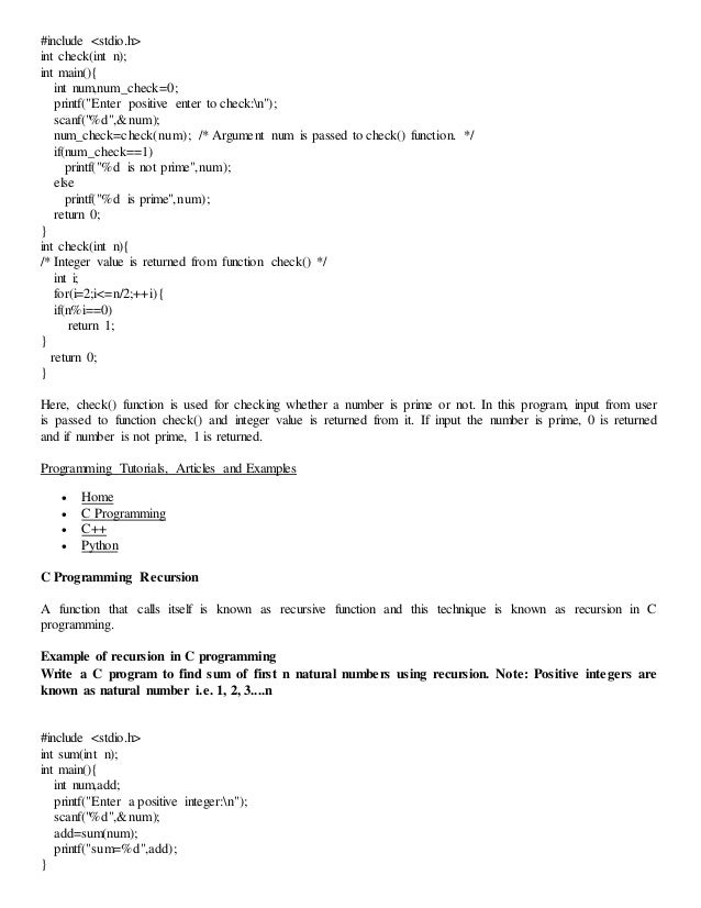 C programming tutorial