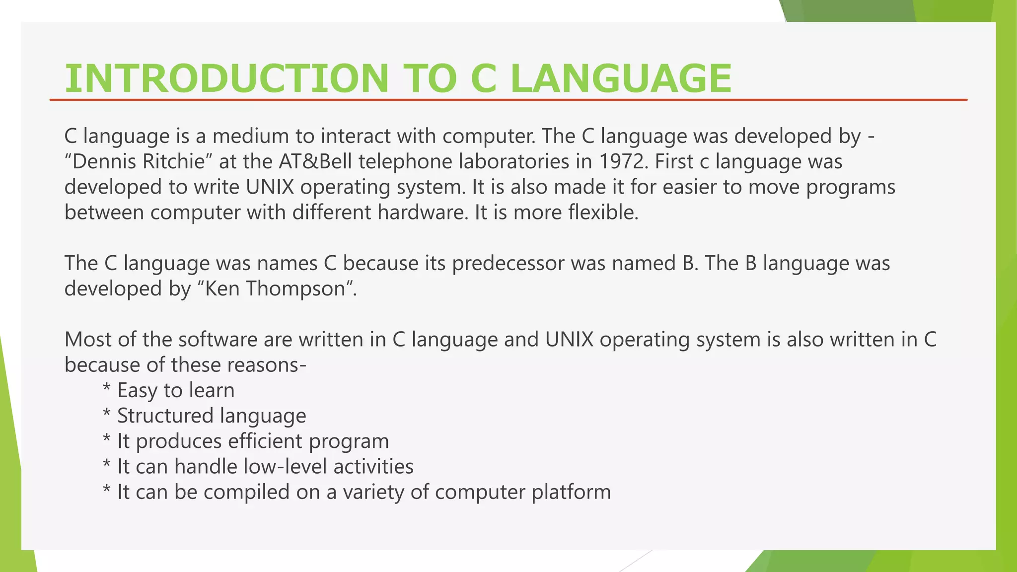 C programming tutorial | PPT