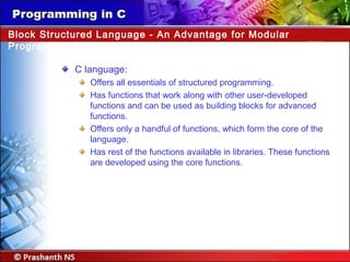 C programming unit 01 | PPT