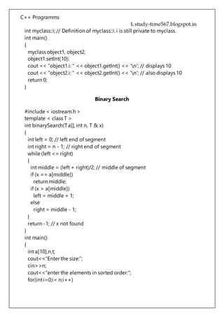 C++ programs | PDF