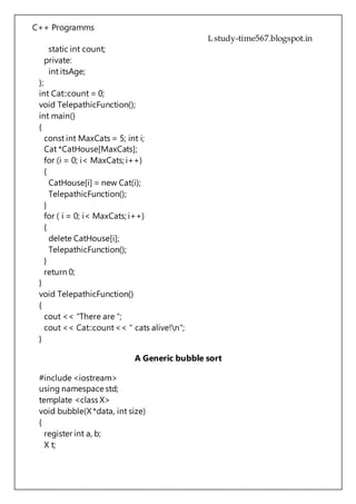 C++ programs | PDF