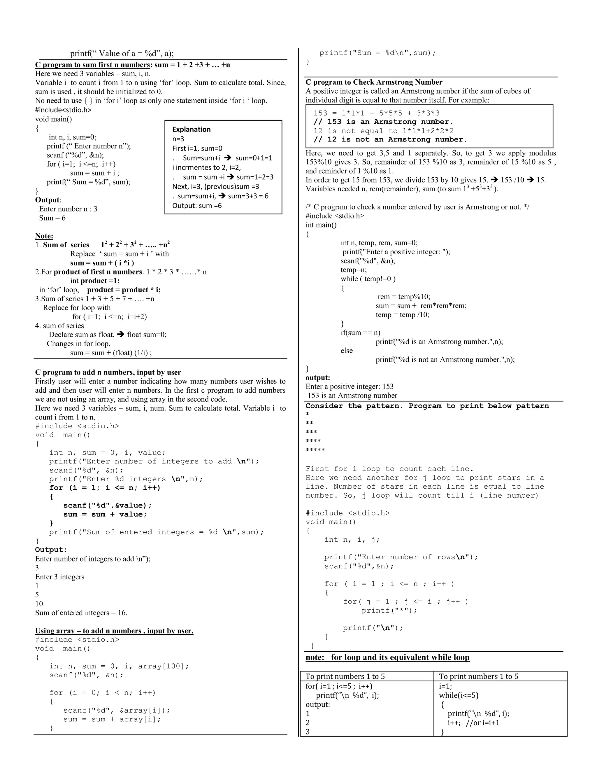 Computer programming subject notes. Quick easy notes for C Programming ...