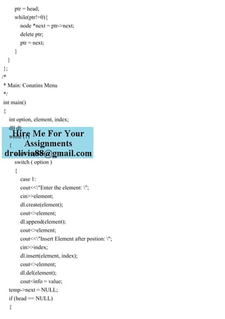 C++ Program to Implement Doubly Linked List #includei.pdf