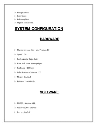 C++ project | DOCX | Programming Languages | Computing