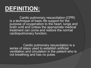 Cpr ppt | PPTX