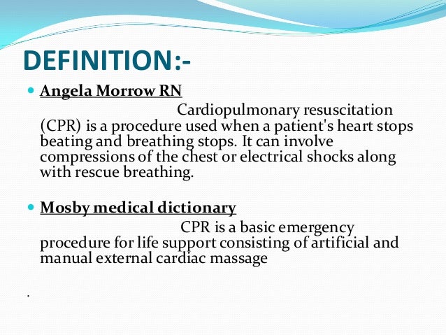 cpr ppt cpr full form in medical