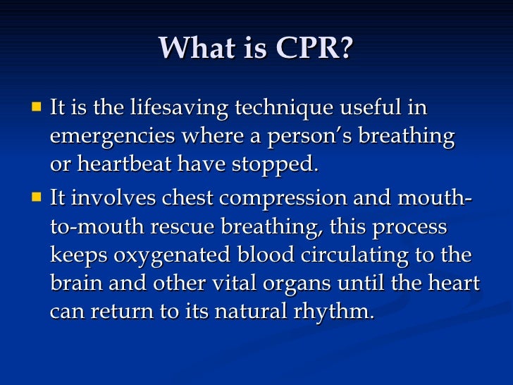 Cpr procedure picture