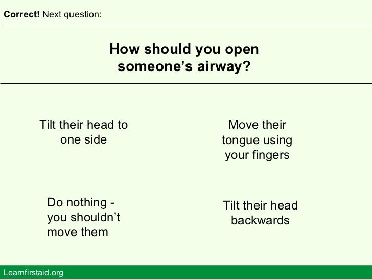 CPR Quiz free online first aid training