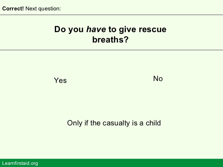 CPR Quiz free online first aid training