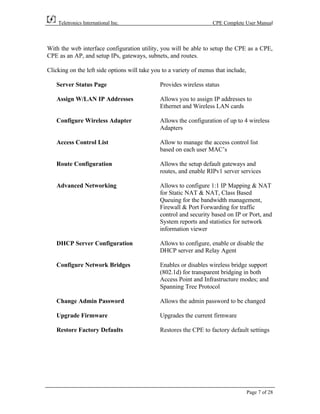 versa router teletronics | PDF