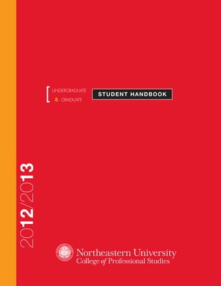 STUDENT HANDBOOK[UNDERGRADUATE
& GRADUATE
2012/2013
 