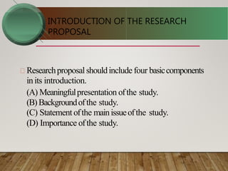 How to write research proposal | PPTX