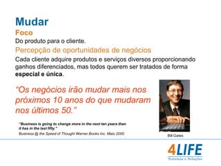 Diferenciar(Pareto 80:20)Clientes de maior valor;Clientes de maior potencial;Migrantes;BZs (abaixo de zero).