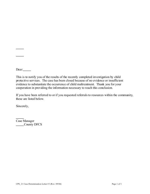 Cps 21 case determination letter 3