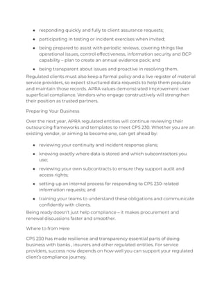 CPS 230 Compliance for Service Providers_ Selling to Banks and APRA ...