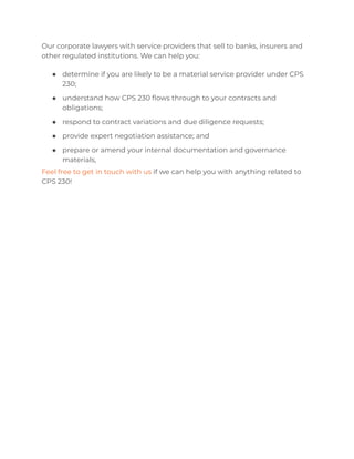 CPS 230 Compliance for Service Providers_ Selling to Banks and APRA ...