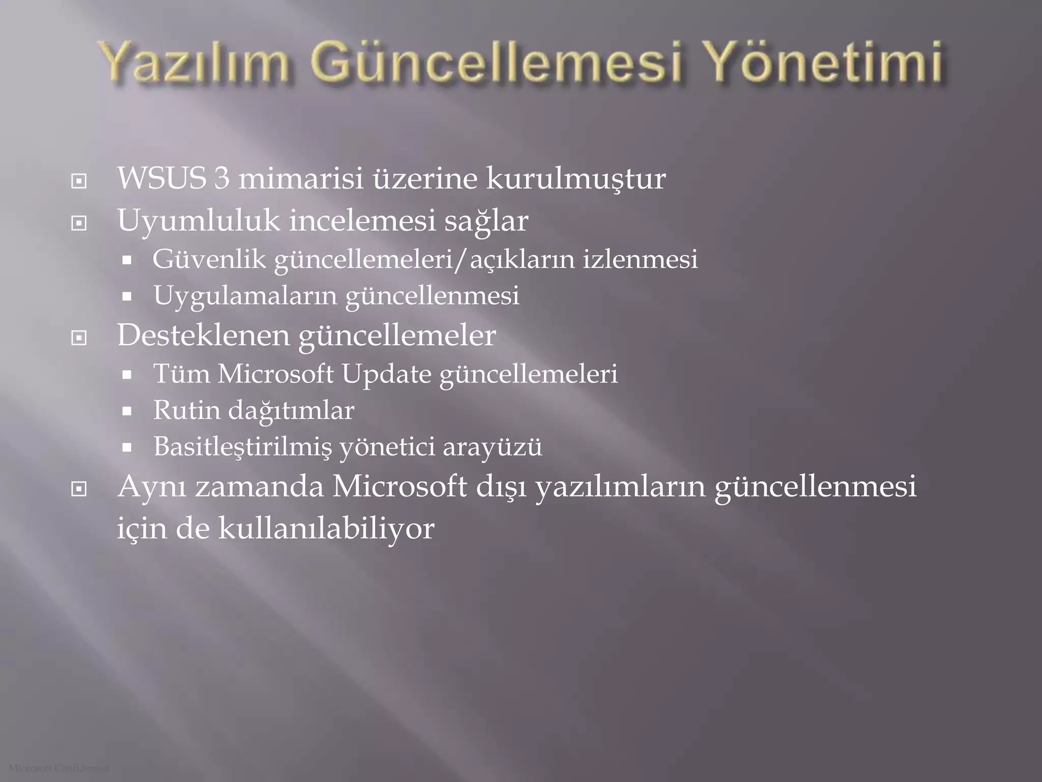 OS Dağıtım Mimarisi1- Admin OS İmajını ve Boot imajını hazırlar ve  DP’ye kopyalar.2-Admin Görev Sıralaması oluşturur ve bunu istemcilere  bildirirSCCM 20075-İstemci Görev Sıralayıcısı çalıştırılırken durum bilgisi gönderirMPDP3-İstemci MP’den Görev Sıralamasını alır ve çalıştırır4-İstemci Görev Sıralayıcısında tanımlanan boot ve OS imajını alırİstemci