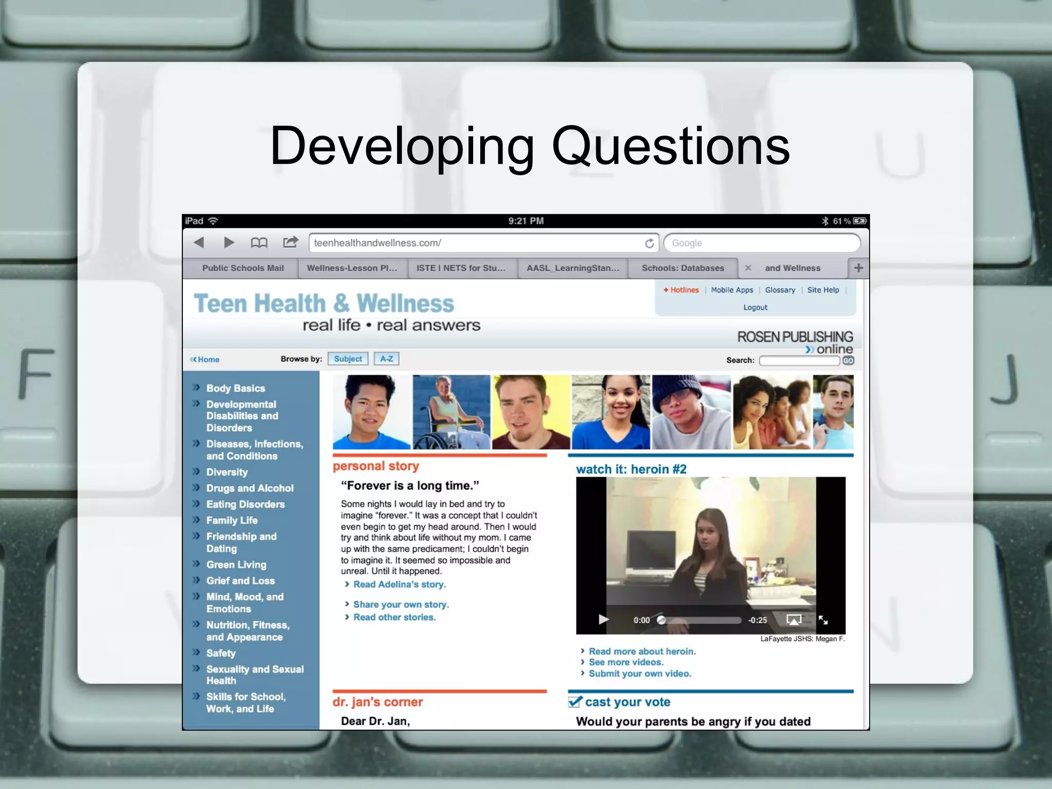 Developing Questions
 