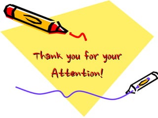 Thank you for yourThank you for your
Attention!Attention!
 