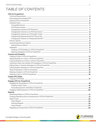 table of contents in powerpoint for mac
