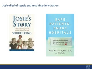 Josie died of sepsis and resulting dehydration
 