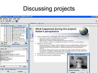 Discussing projects 