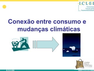 Conexão entre consumo e
  mudanças climáticas
 