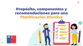 Planificacion efectiva para una clase, recoendaciones y componenetes de ...