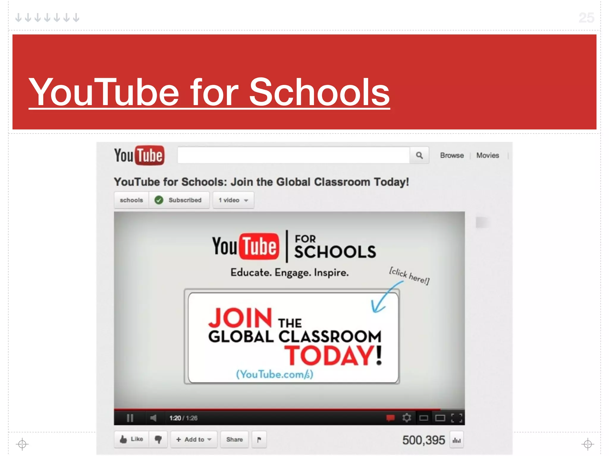 YouTube for Schools
25
 