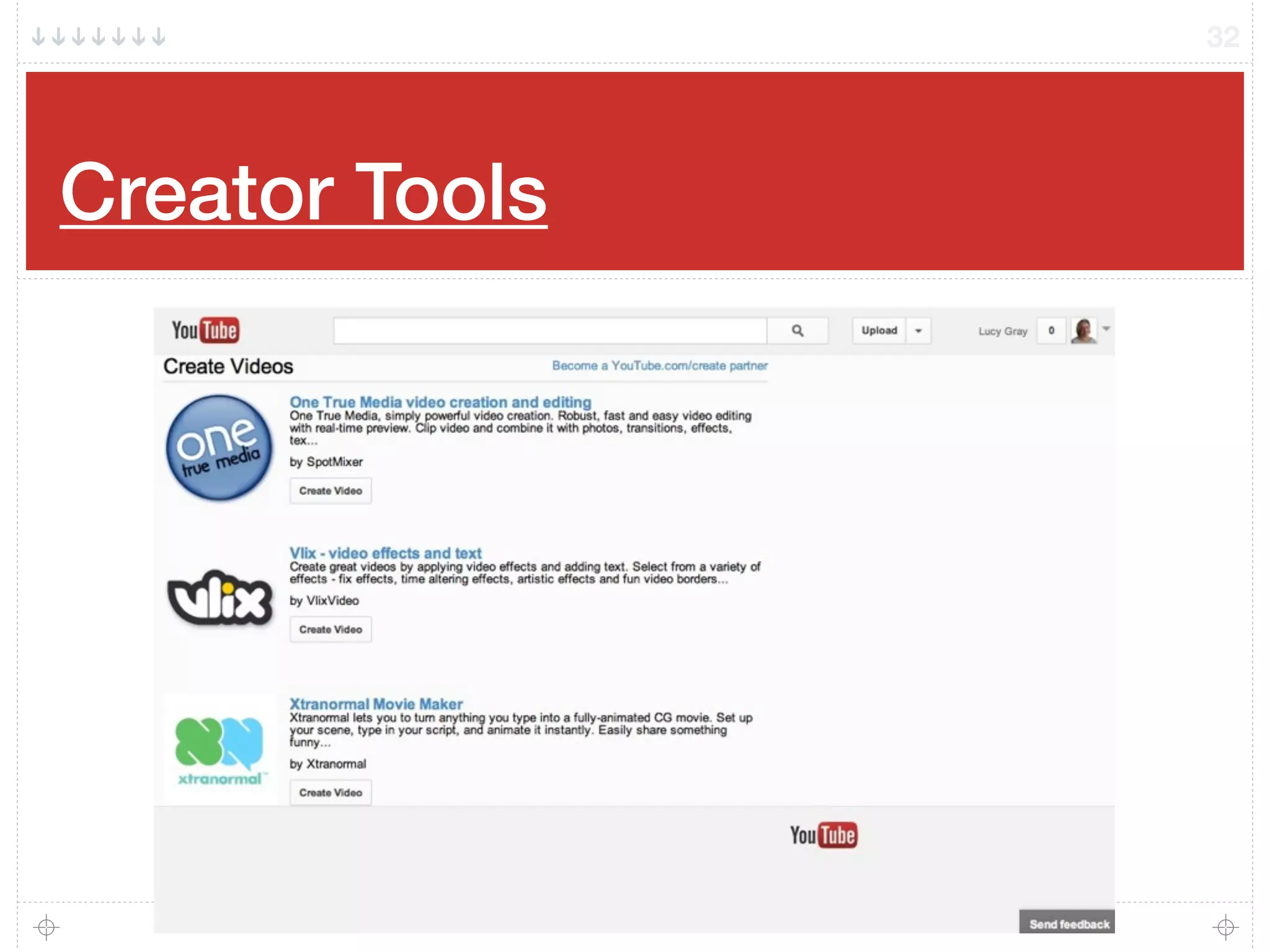 Creator Tools
32
 