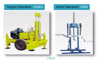 Engine Operated (200KN) Hand Operated (30KN)
( Fig 3)
 