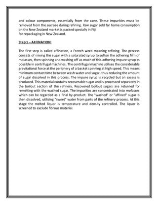 sugar industry | DOCX