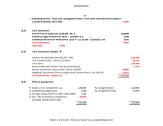 Cpt accounts-consignment revision sheet and imp mc qs | PPT